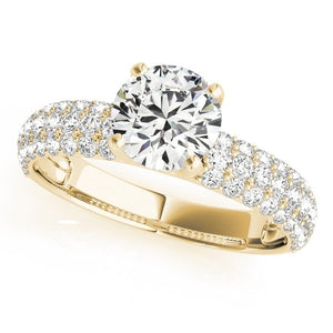 Sparkling Lab - Grown Diamond Ring with Round Brilliant Center - Free Chérie Diamonds