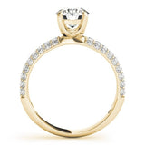 Sparkling Lab - Grown Diamond Ring with Round Brilliant Center - Free Chérie Diamonds
