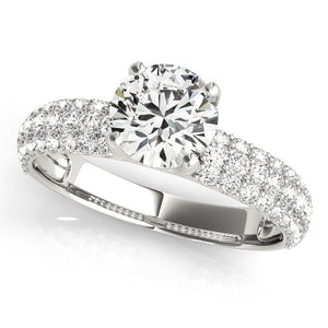 Sparkling Lab - Grown Diamond Ring with Round Brilliant Center - Free Chérie Diamonds