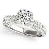 Sparkling Lab - Grown Diamond Ring with Round Brilliant Center - Free Chérie Diamonds
