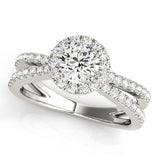 Statement Pavé Tower Engagement Ring - Free Chérie Diamonds