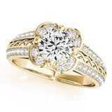 Floral Bloom Multirow Engagement Ring - Free Chérie Diamonds