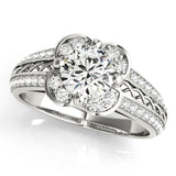 Floral Bloom Multirow Engagement Ring - Free Chérie Diamonds
