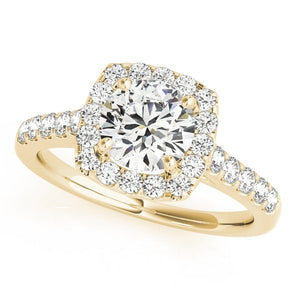 Cloudlight Halo Engagement Ring - Free Chérie Diamonds