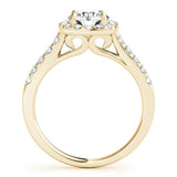 Cloudlight Halo Engagement Ring - Free Chérie Diamonds