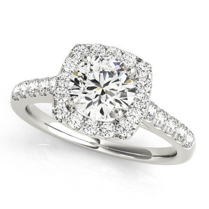 Cloudlight Halo Engagement Ring - Free Chérie Diamonds