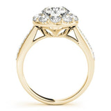 The Dahlia Halo Engagement Ring - Free Chérie Diamonds