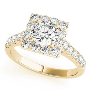 Elegant Cushion Halo Ring - Free Chérie Diamonds
