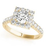 Elegant Cushion Halo Ring - Free Chérie Diamonds