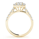 Elegant Cushion Halo Ring - Free Chérie Diamonds