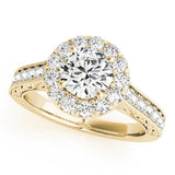 Golden Past Engagement Ring - Free Chérie Diamonds