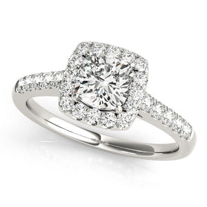 Gardenlight Halo Engagement Ring - Free Chérie Diamonds