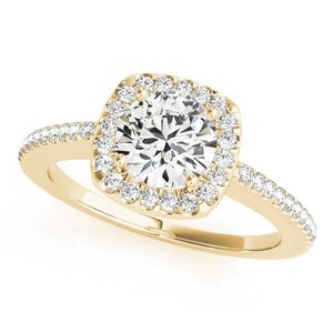 Round Halo Engagement Ring - Free Chérie Diamonds