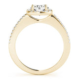 Round Halo Engagement Ring - Free Chérie Diamonds