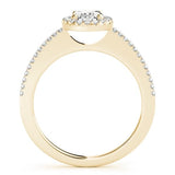 Oval Halo Engagement Ring - Free Chérie Diamonds