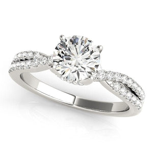 Verse in Gold Rows Engagement Ring - Free Chérie Diamonds