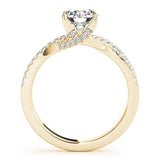 Verse in Gold Rows Engagement Ring - Free Chérie Diamonds
