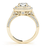 The Empress Double Halo Engagement Ring - Free Chérie Diamonds