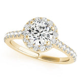 Classical Round Halo Engagement Ring - Free Chérie Diamonds