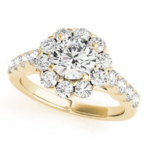 Floral Halo Graduated Pavé Ring - Free Chérie Diamonds