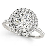 The Nocturne Double Halo Ring - Free Chérie Diamonds
