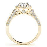 Promise Etched Engagement Ring - Free Chérie Diamonds