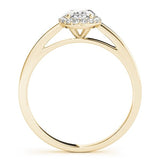 Oval Halo Engagement Ring - Free Chérie Diamonds