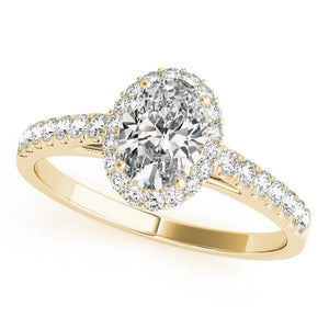 Oval - Cut Halo Engagement Ring - Free Chérie Diamonds
