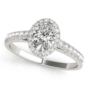 Oval - Cut Halo Engagement Ring - Free Chérie Diamonds