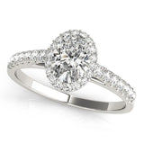 Oval - Cut Halo Engagement Ring - Free Chérie Diamonds