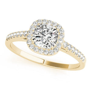Cushion - Cut Halo Engagement Ring - Free Chérie Diamonds