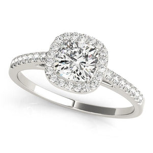 Cushion - Cut Halo Engagement Ring - Free Chérie Diamonds