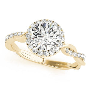 Signature Twist Halo Engagement Ring - Free Chérie Diamonds