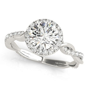 Signature Twist Halo Engagement Ring - Free Chérie Diamonds