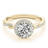 Signature Twist Halo Engagement Ring - Free Chérie Diamonds