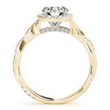 Signature Twist Halo Engagement Ring - Free Chérie Diamonds