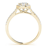 Six - Sided Halo Engagement Ring - Free Chérie Diamonds