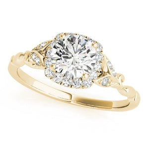 Elegant Round - Cut Halo Engagement Ring - Free Chérie Diamonds