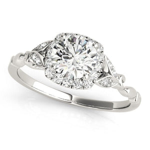 Elegant Round - Cut Halo Engagement Ring - Free Chérie Diamonds