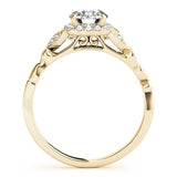 Elegant Round - Cut Halo Engagement Ring - Free Chérie Diamonds