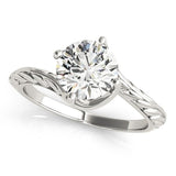 Spiral Bond Engagement Ring - Free Chérie Diamonds