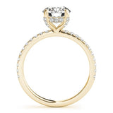 Classic Pavé Hidden Halo Round Diamond Engagement Ring - Free Chérie Diamonds