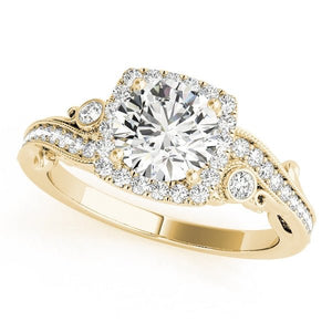 The Fiore Halo Engagement Ring - Free Chérie Diamonds