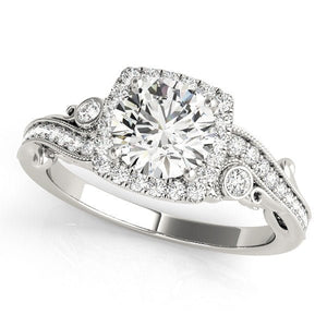 The Fiore Halo Engagement Ring - Free Chérie Diamonds