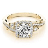 The Fiore Halo Engagement Ring - Free Chérie Diamonds
