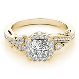 The Milou Halo Engagement Ring - Free Chérie Diamonds
