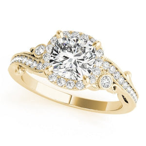 The Lucienne Halo Engagement Ring - Free Chérie Diamonds