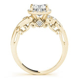 The Lucienne Halo Engagement Ring - Free Chérie Diamonds