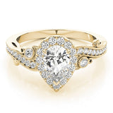 Luminous Script Halo Ring - Free Chérie Diamonds