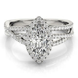 Symphony in Rows Marquise Ring - Free Chérie Diamonds